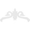Ekena Millwork Pitch Florence Architectural Grade PVC Gable Pediment, 60"W x 30"H x 1"P (12/12) GPP060X030X100FLO - alternate 3